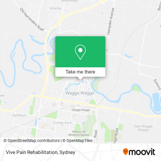 Vive Pain Rehabilitation map