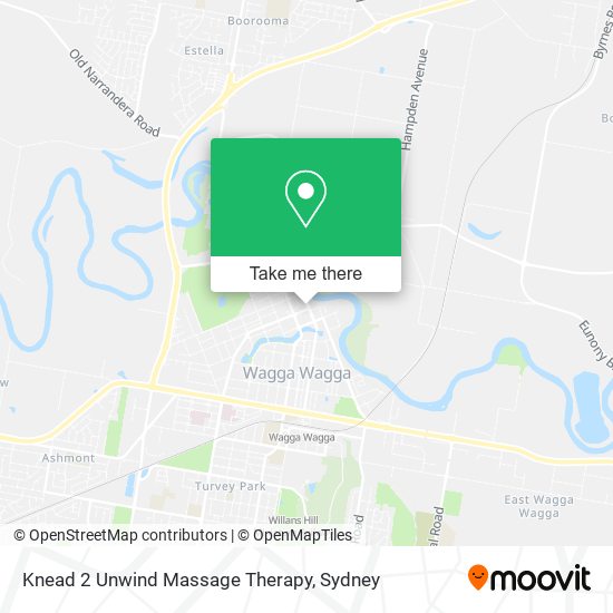 Knead 2 Unwind Massage Therapy map