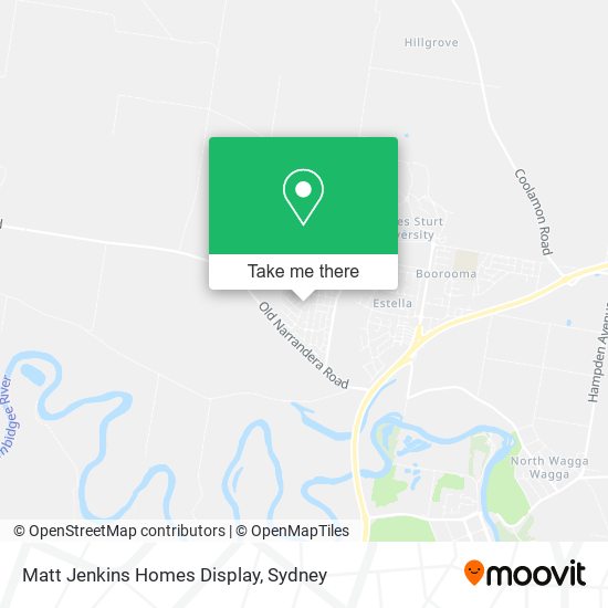 Matt Jenkins Homes Display map