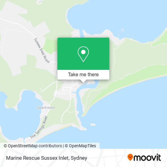 Mapa Marine Rescue Sussex Inlet