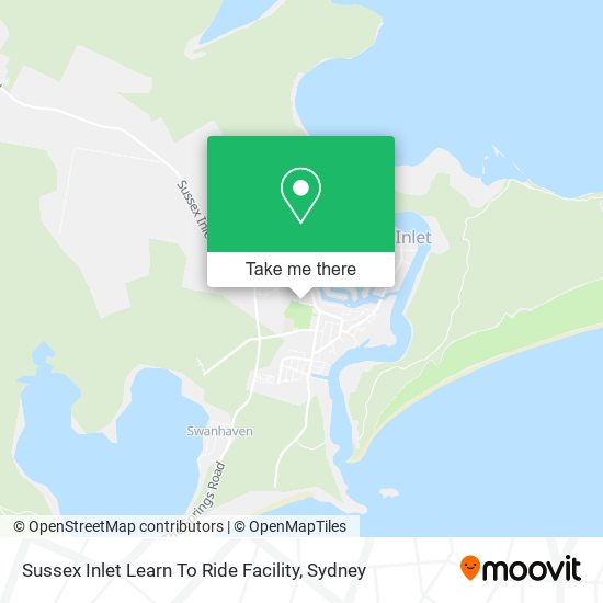 Mapa Sussex Inlet Learn To Ride Facility