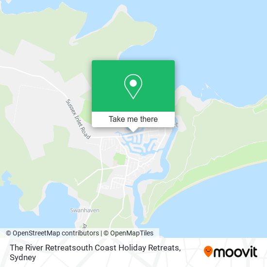 The River Retreatsouth Coast Holiday Retreats map