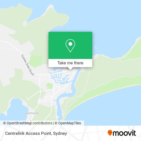 Centrelink Access Point map
