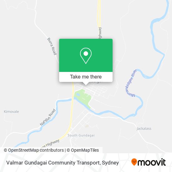 Valmar Gundagai Community Transport map