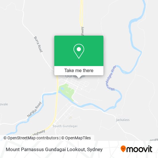 Mount Parnassus Gundagai Lookout map