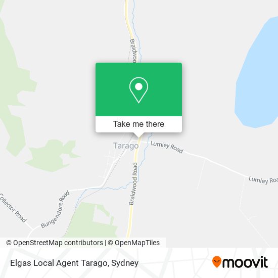 Elgas Local Agent Tarago map