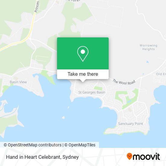 Hand in Heart Celebrant map