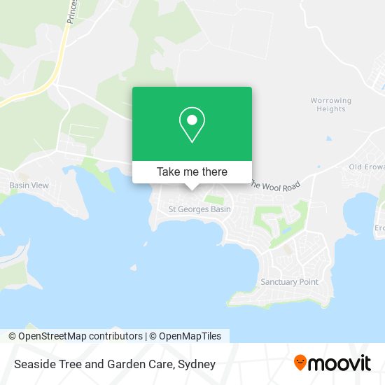 Seaside Tree and Garden Care map