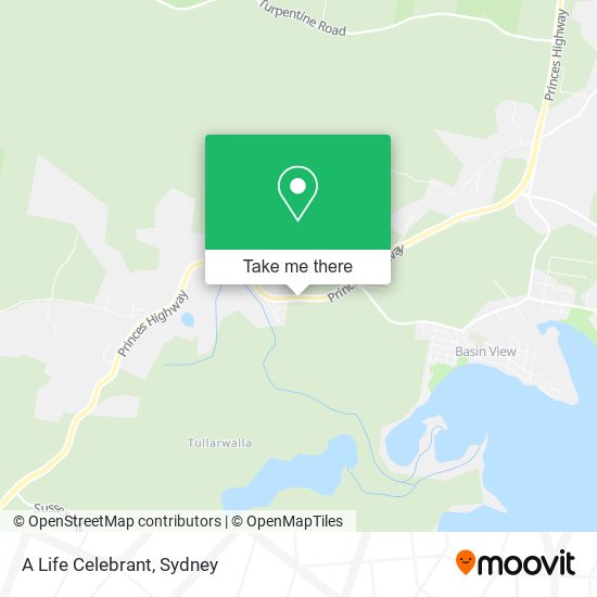 A Life Celebrant map