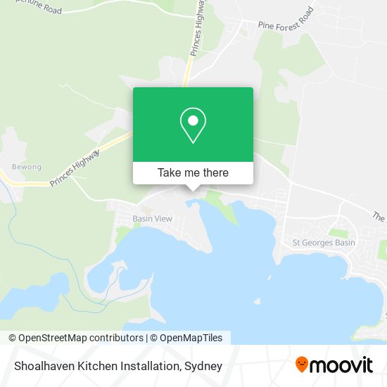 Shoalhaven Kitchen Installation map