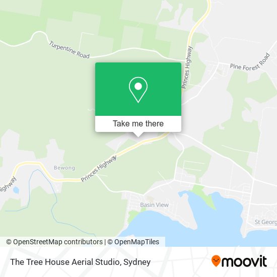 The Tree House Aerial Studio map