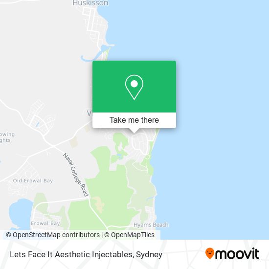 Lets Face It Aesthetic Injectables map