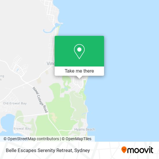 Belle Escapes Serenity Retreat map