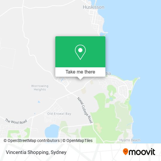 Vincentia Shopping map
