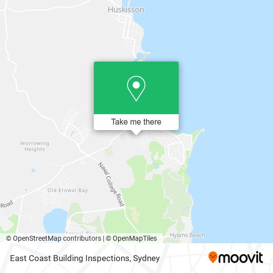 East Coast Building Inspections map