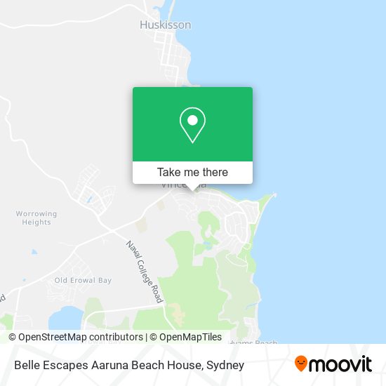 Belle Escapes Aaruna Beach House map