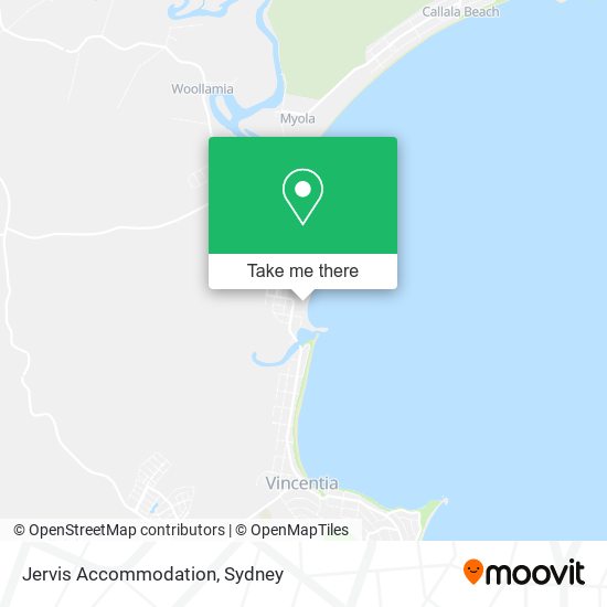 Jervis Accommodation map