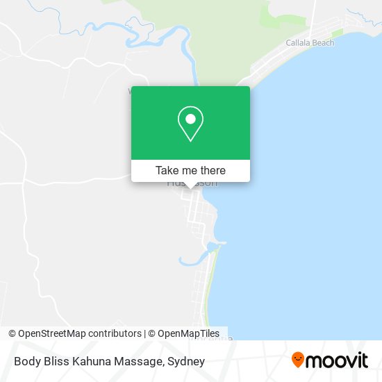 Body Bliss Kahuna Massage map