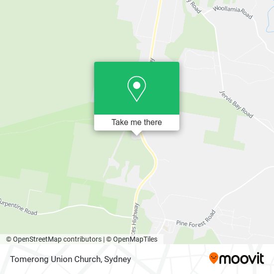 Tomerong Union Church map