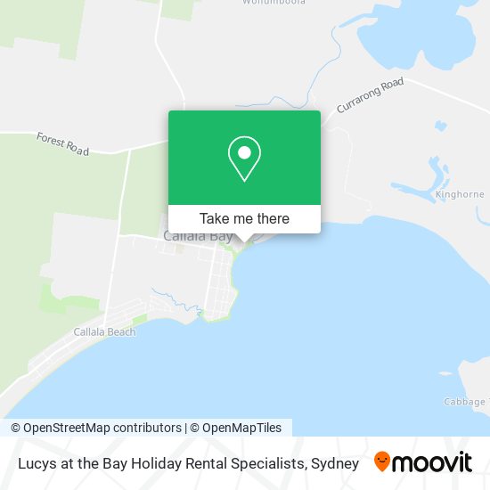 Lucys at the Bay Holiday Rental Specialists map