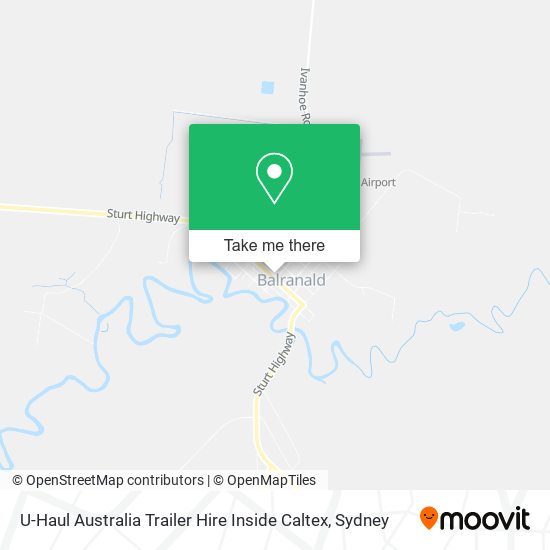 Mapa U-Haul Australia Trailer Hire Inside Caltex