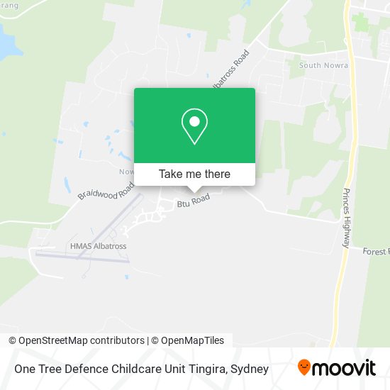 One Tree Defence Childcare Unit Tingira map