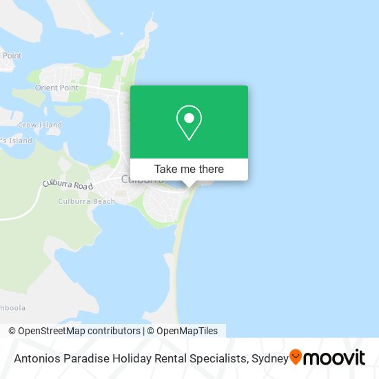 Antonios Paradise Holiday Rental Specialists map