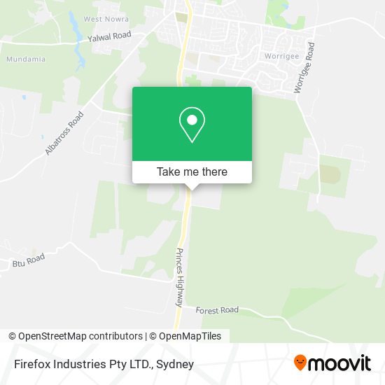 Firefox Industries Pty LTD. map