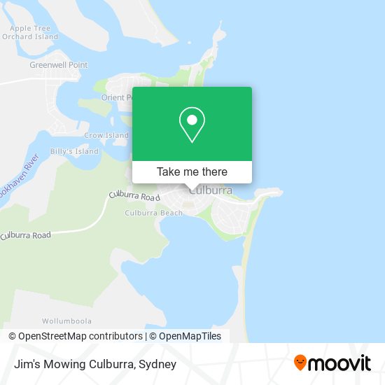 Jim's Mowing Culburra map