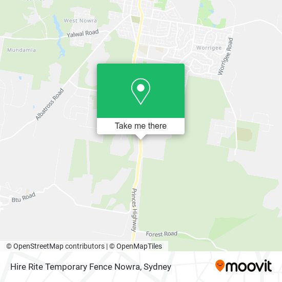 Hire Rite Temporary Fence Nowra map