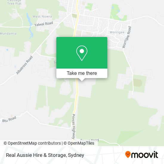 Real Aussie Hire & Storage map