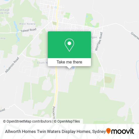 Allworth Homes Twin Waters Display Homes map