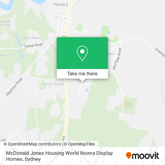 McDonald Jones Housing World Nowra Display Homes map