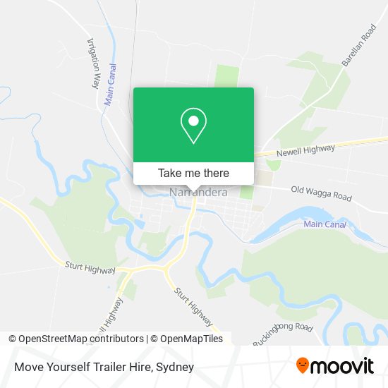 Move Yourself Trailer Hire map