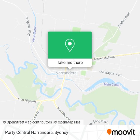 Party Central Narrandera map