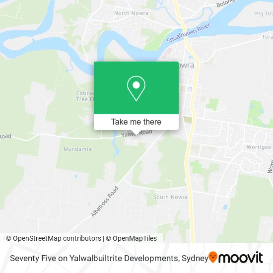 Seventy Five on Yalwalbuiltrite Developments map