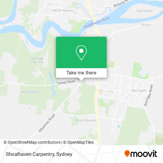 Shoalhaven Carpentry map