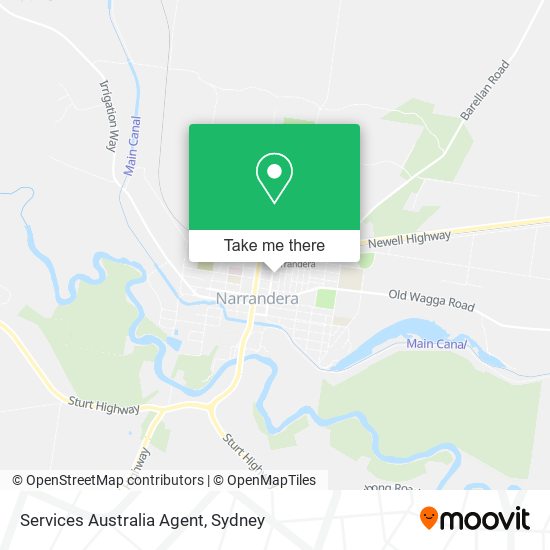 Services Australia Agent map