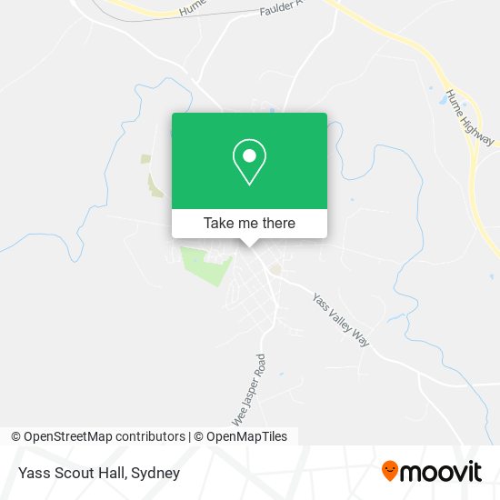 Mapa Yass Scout Hall