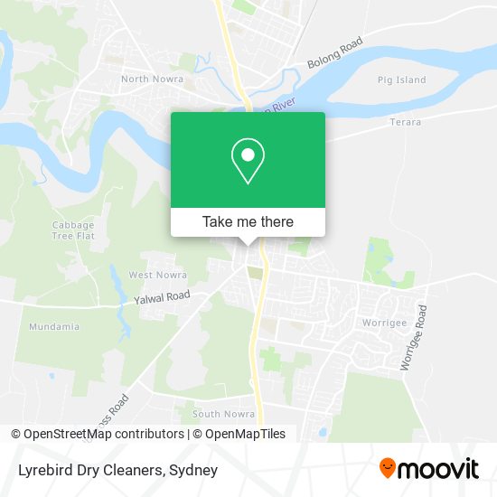 Mapa Lyrebird Dry Cleaners