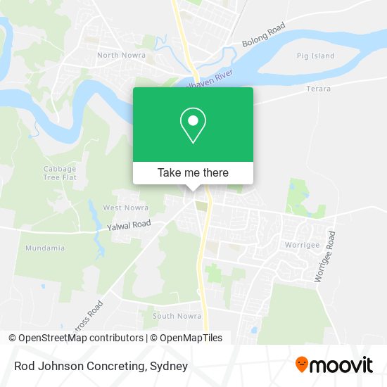 Rod Johnson Concreting map
