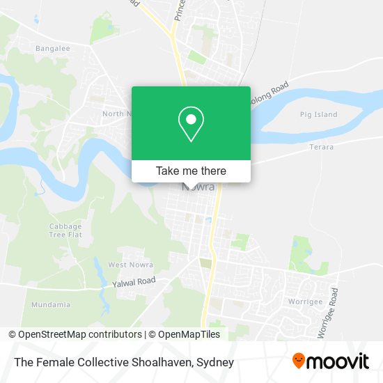 The Female Collective Shoalhaven map