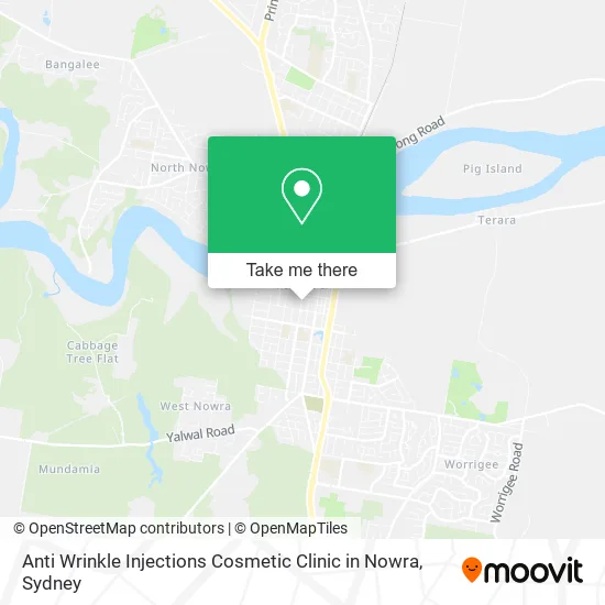 Anti Wrinkle Injections Cosmetic Clinic in Nowra map