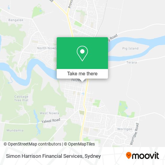 Mapa Simon Harrison Financial Services