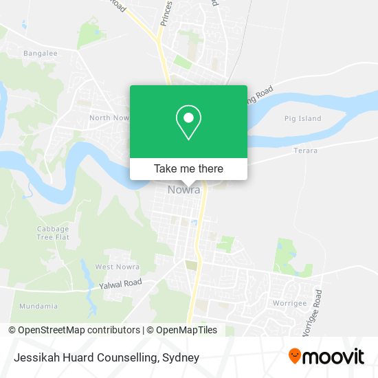 Jessikah Huard Counselling map