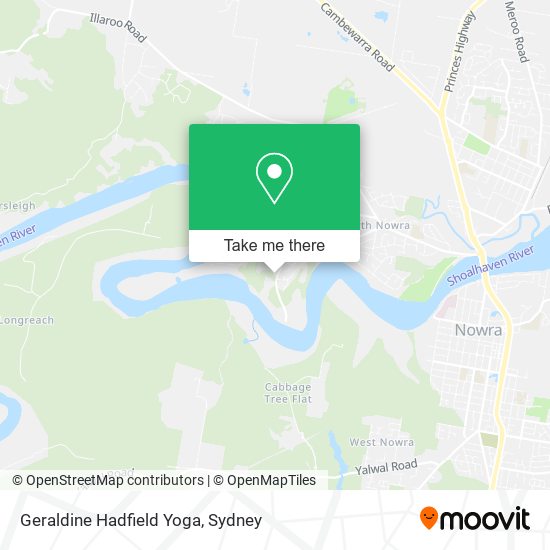 Mapa Geraldine Hadfield Yoga