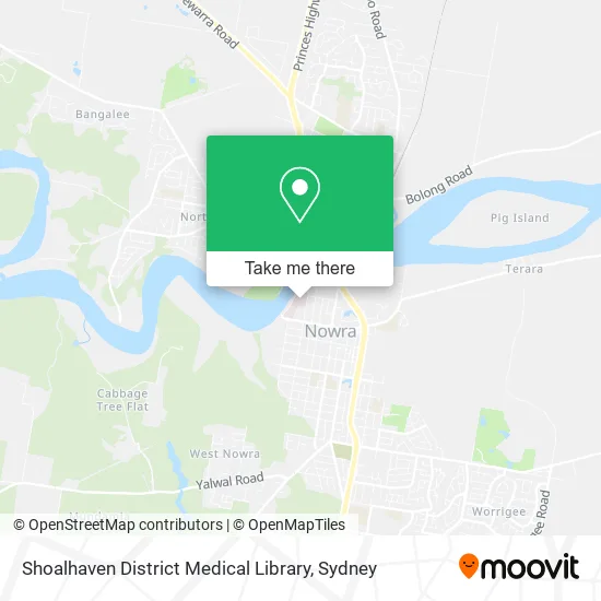 Shoalhaven District Medical Library map