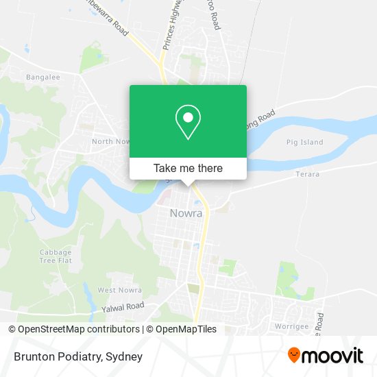 Brunton Podiatry map