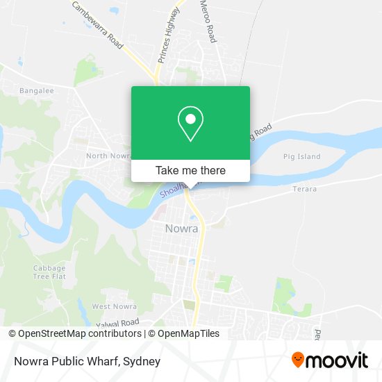 Nowra Public Wharf map