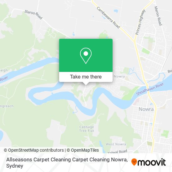 Allseasons Carpet Cleaning Carpet Cleaning Nowra map